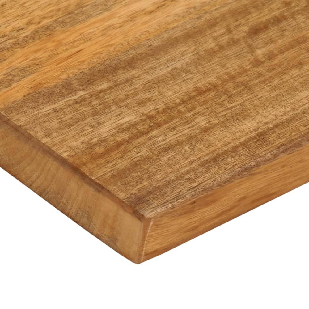Table Top Live Edge 60x60x3.8 cm Solid Wood Mango Oak Finished 70 cm