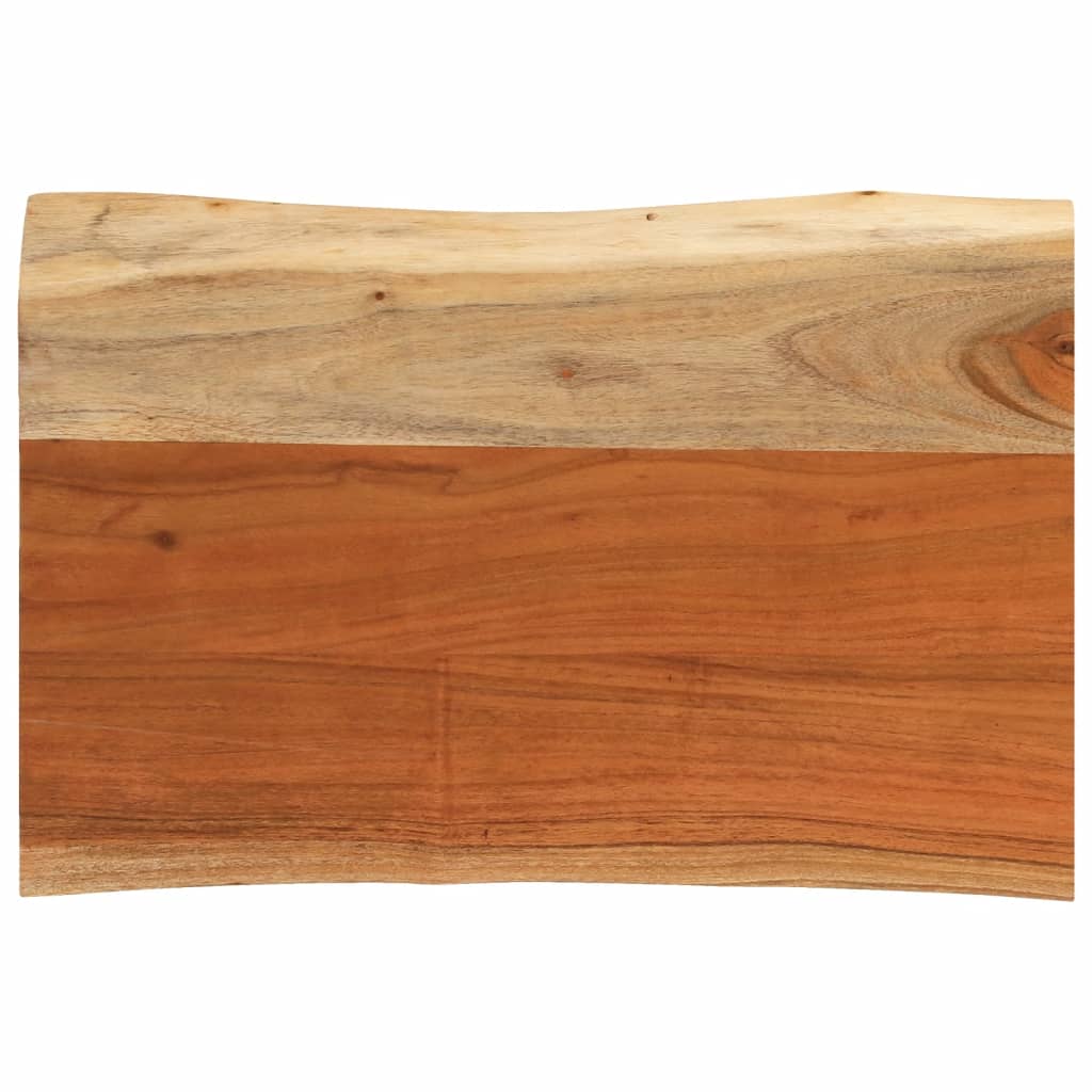 vidaXL Table Top 50x40x3.8 cm Rectangular Solid Wood Acacia Live Edge 1