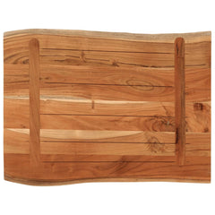 vidaXL Table Top 70x60x3.8 cm Rectangular Solid Wood Acacia Live Edge 5