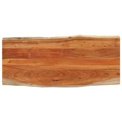 vidaXL Table Top 60x60x3.8 cm Square Solid Wood Acacia Live Edge Thickness 38 mm Acacia wood(natural)