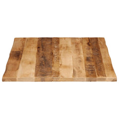 Table Top 80x80x2.5 cm Live Edge Solid Wood Mango Thickness 25 mm Rough mango wood(natural) 100 cm
