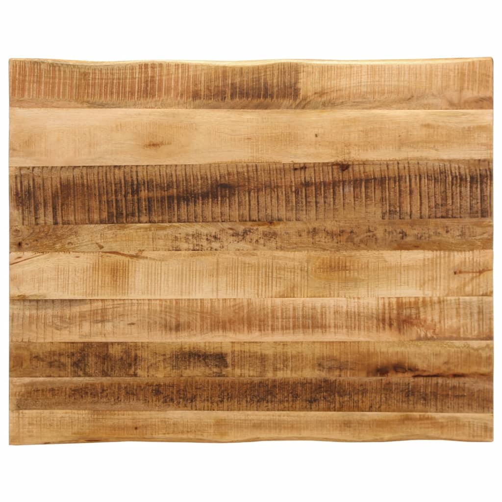 Table Top 80x80x2.5 cm Live Edge Solid Wood Mango Thickness 25 mm Rough mango wood(natural) 110 cm