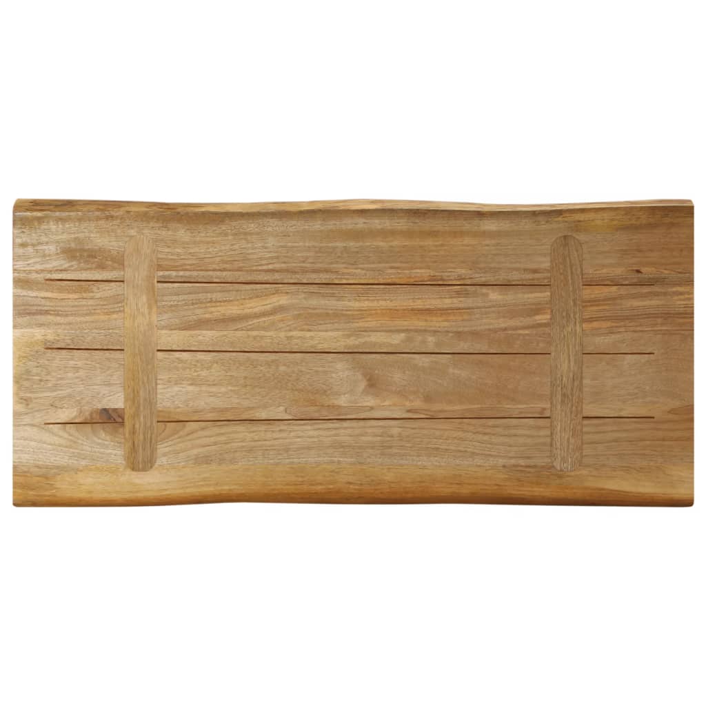 vidaXL Table Top Live Edge 80x40x3.8 cm Solid Wood Rough Mango 5