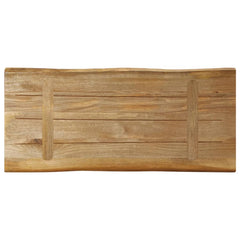 vidaXL Table Top Live Edge 80x40x3.8 cm Solid Wood Rough Mango 5
