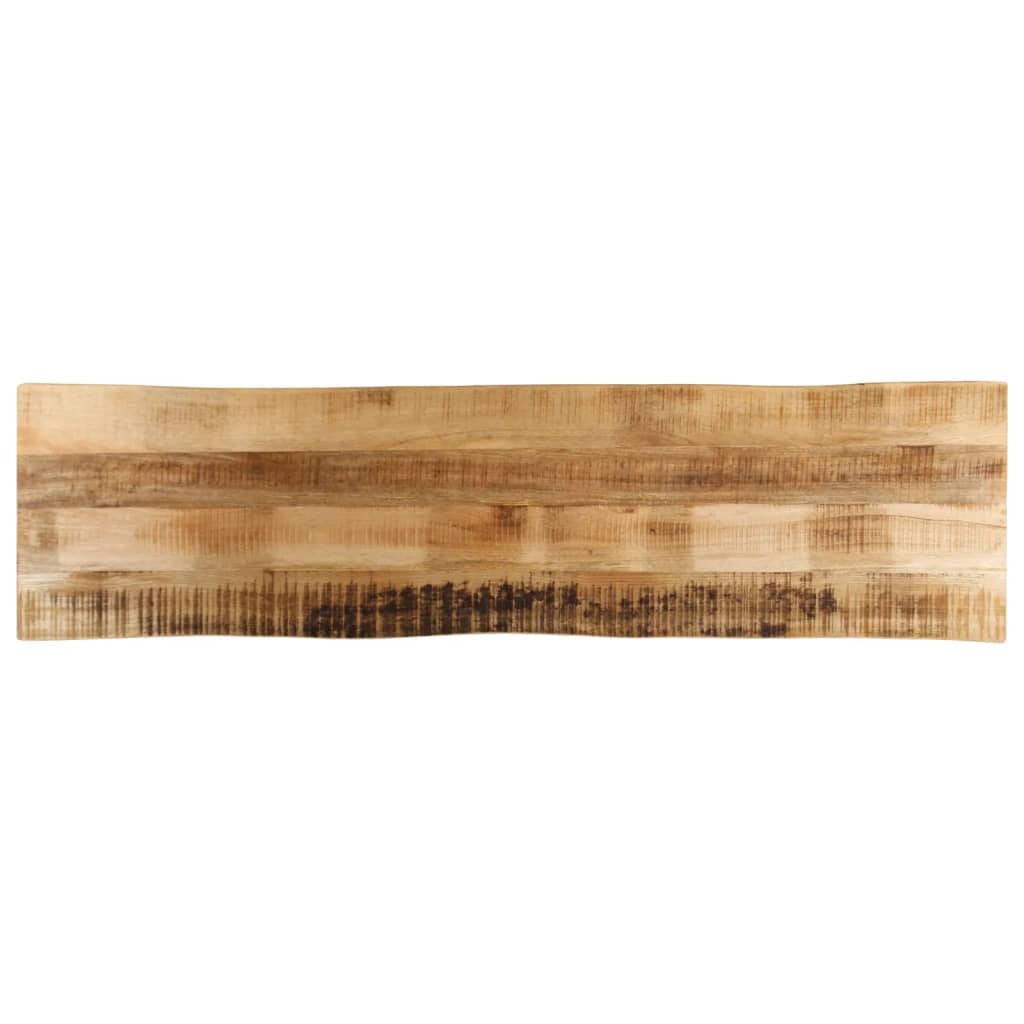Table Top Live Edge 40x40x3.8 cm Solid Wood Rough Mango Thickness 38 mm Rough Mango wood(natural) 180 cm