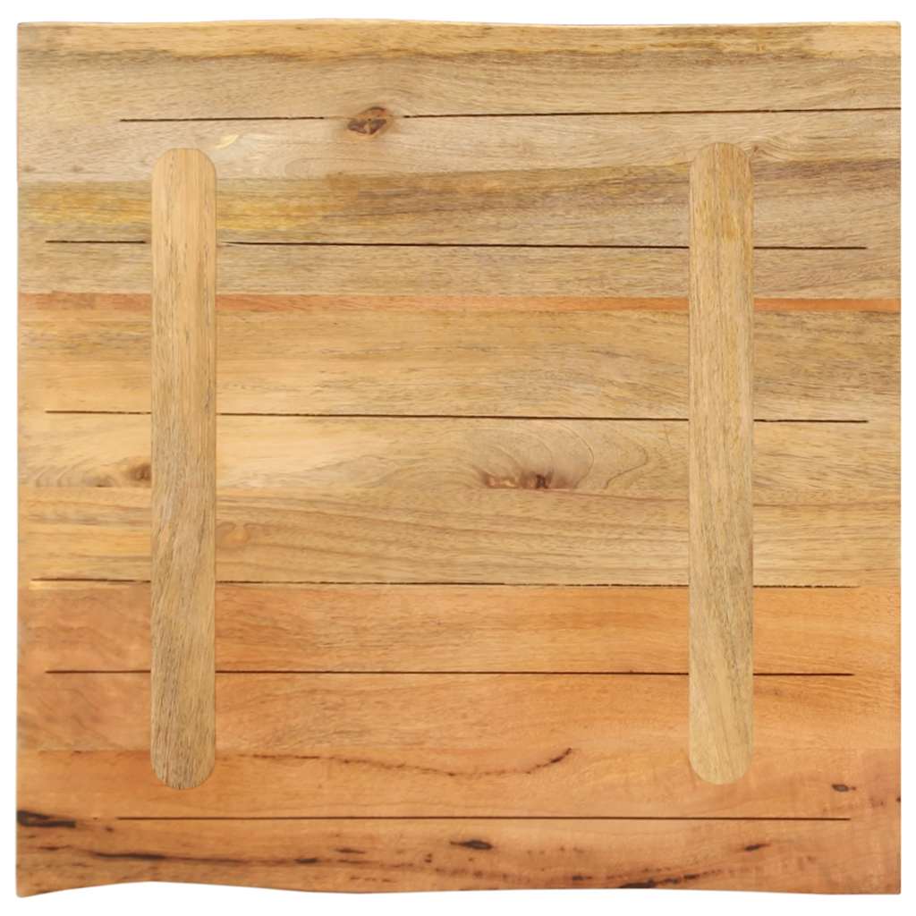 vidaXL Table Top 40x40x2,5 cm Live Edge Solid Wood Mango 4
