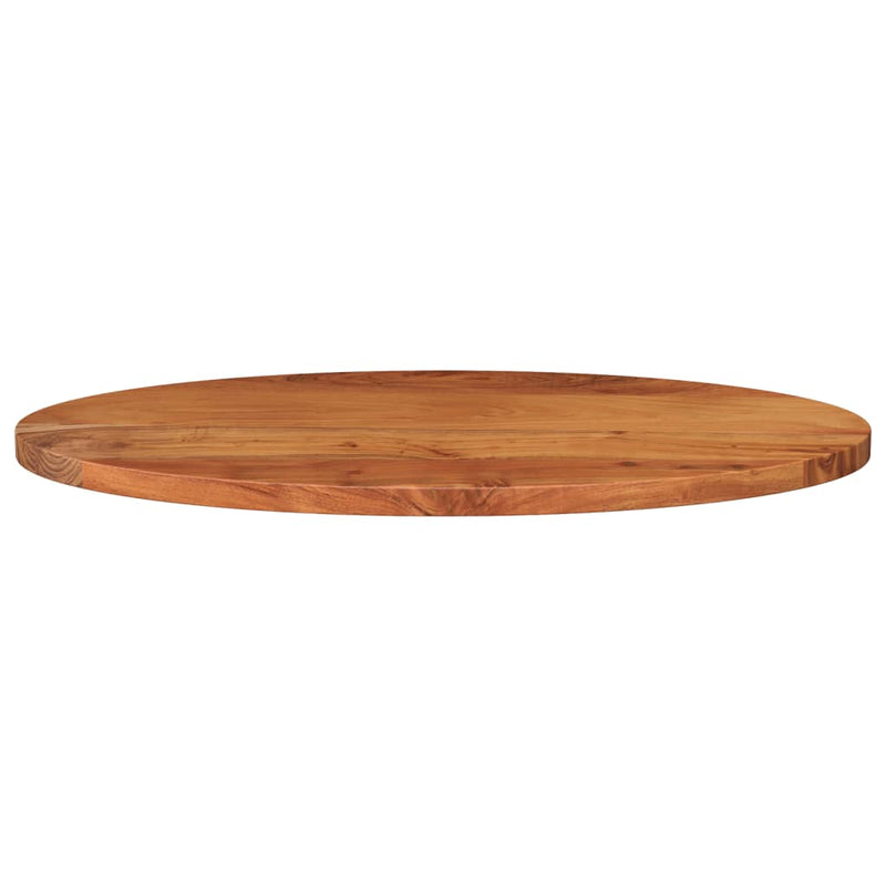 Table Top 90x40x2.5 cm Oval Solid Wood Acacia