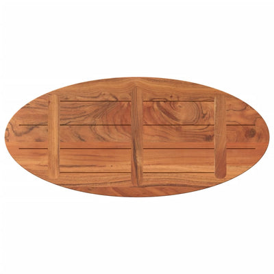 Table Top 90x40x2.5 cm Oval Solid Wood Acacia