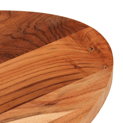 Table Top 90x40x2.5 cm Oval Solid Wood Acacia