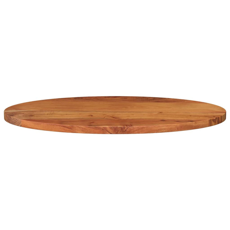 Table Top 120x60x3.8 cm Oval Solid Wood Acacia