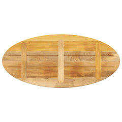 vidaXL Table Top 100x40x2.5 cm Oval Solid Wood Mango 5