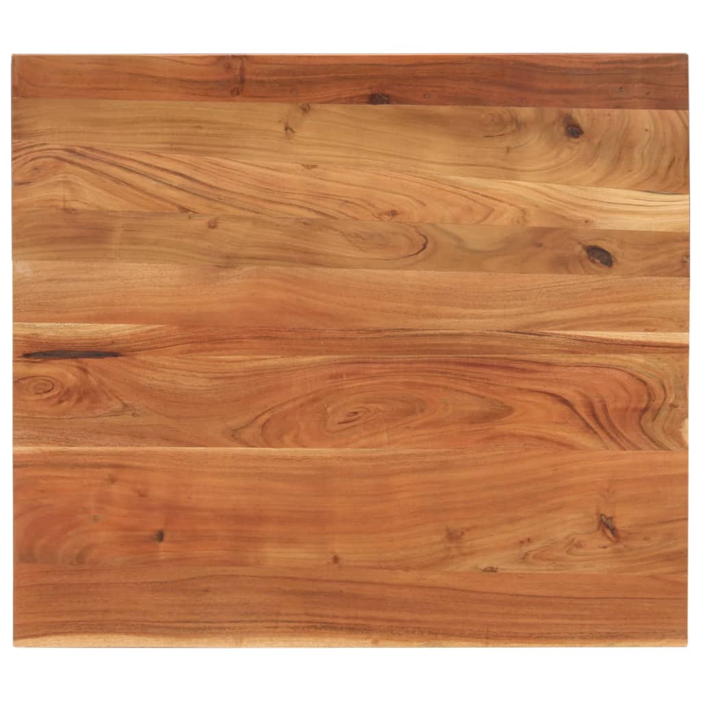 Table Top 80x80x2.5 cm Square Solid Wood Acacia Thickness 25 mm Acacia wood(natural) 100 cm