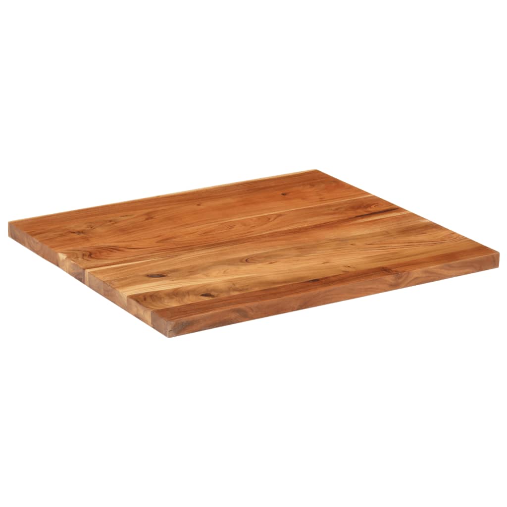Table Top 80x80x2.5 cm Square Solid Wood Acacia Thickness 25 mm Acacia wood(natural) 110 cm
