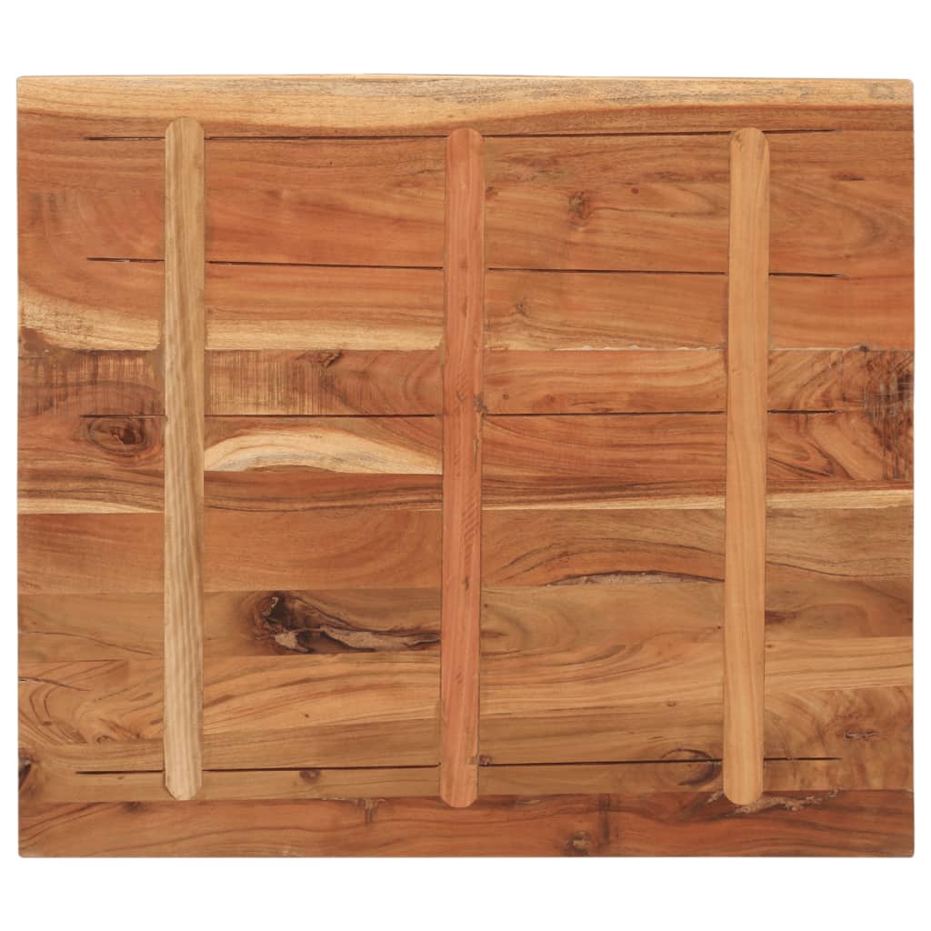 Table Top 80x80x2.5 cm Square Solid Wood Acacia Thickness 25 mm Acacia wood(natural) 110 cm