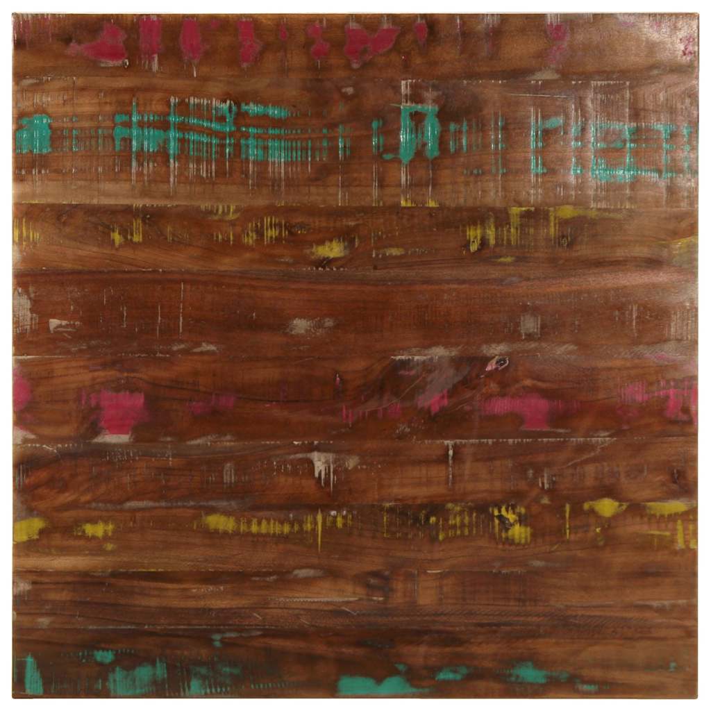 vidaXL Table Top 70x70x1.5 cm Square Solid Wood Reclaimed 1