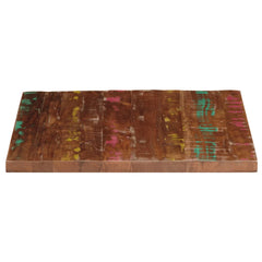 vidaXL Table Top 80x80x1.5 cm Square Solid Wood Reclaimed 4