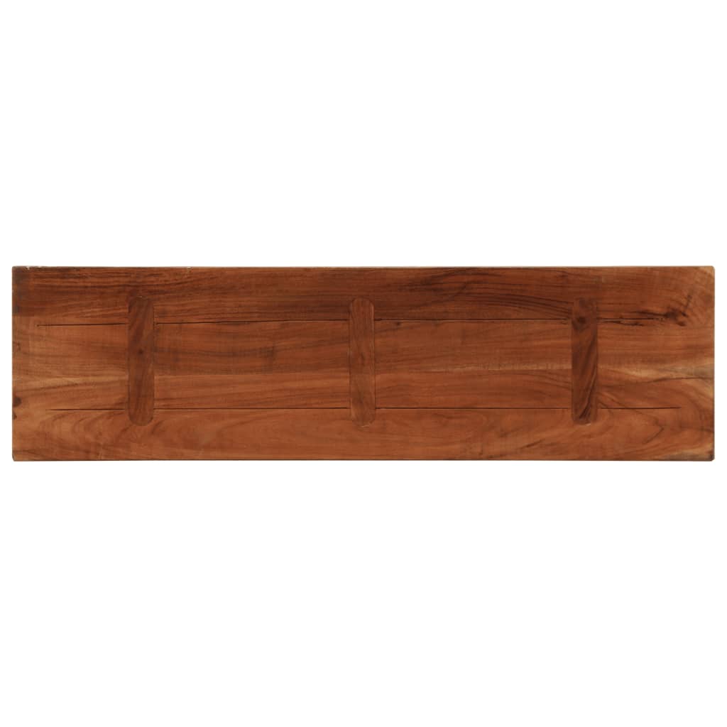 vidaXL Table Top 110x30x3.8 cm Rectangular Solid Wood Reclaimed 5
