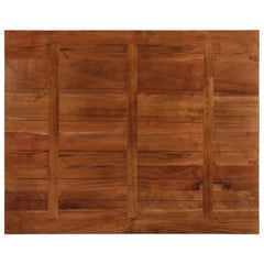 Table Top 80x80x2.5 cm Square Solid Wood Reclaimed Thickness 25 mm Reclaimed wood(natural) 90 cm
