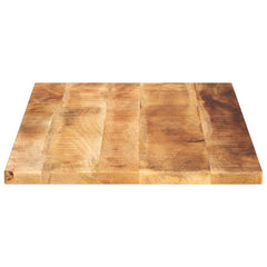 Table Top 60x60x2.5 cm Square Solid Wood Rough Mango Thickness 25 mm Rough Mango wood(natural) 120 cm