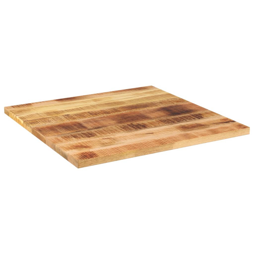 Table Top 60x60x1.5 cm Square Solid Wood Rough Mango Thickness 15 mm Rough Mango wood(natural) 80 cm 80 cm