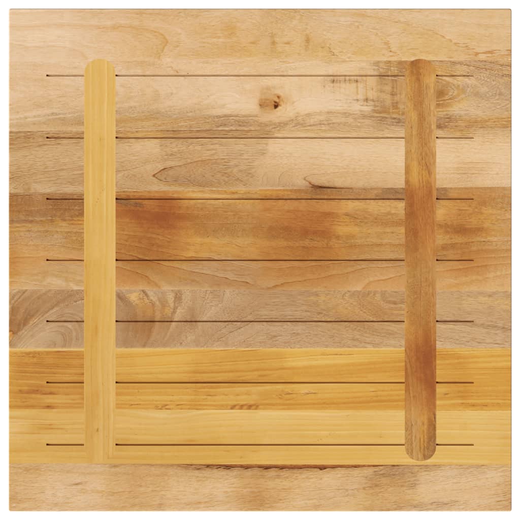 Table Top Square Solid Wood Rough Mango