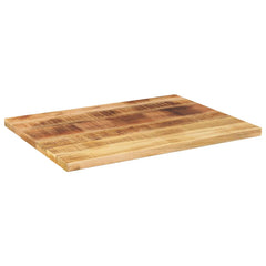 vidaXL Table Top 90x50x3.8 cm Rectangular Solid Wood Rough Mango 2