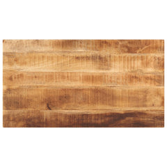 Table Top 50x50x3.8 cm Square Solid Wood Rough Mango Thickness 38 mm Rough Mango wood(natural) 110 cm