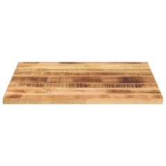 Table Top 80x80x3.8 cm Square Solid Wood Rough Mango Thickness 38 mm Rough Mango wood(natural) 80 cm