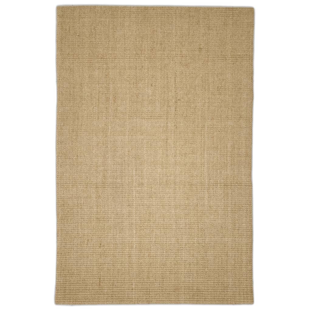 Sisal Rug for Scratching Post Width 66 cm Light Brown 100 cm