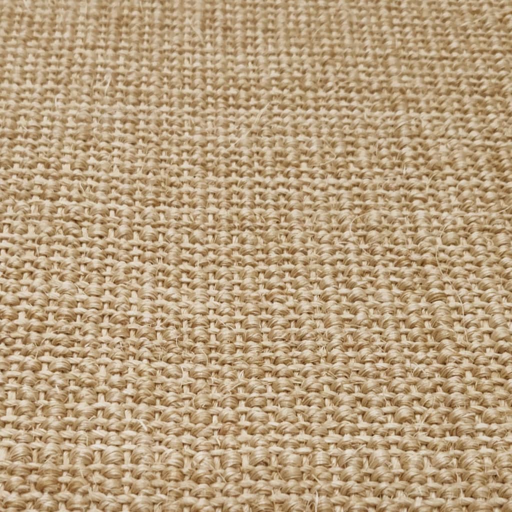 Sisal Rug for Scratching Post Width 66 cm Light Brown 100 cm