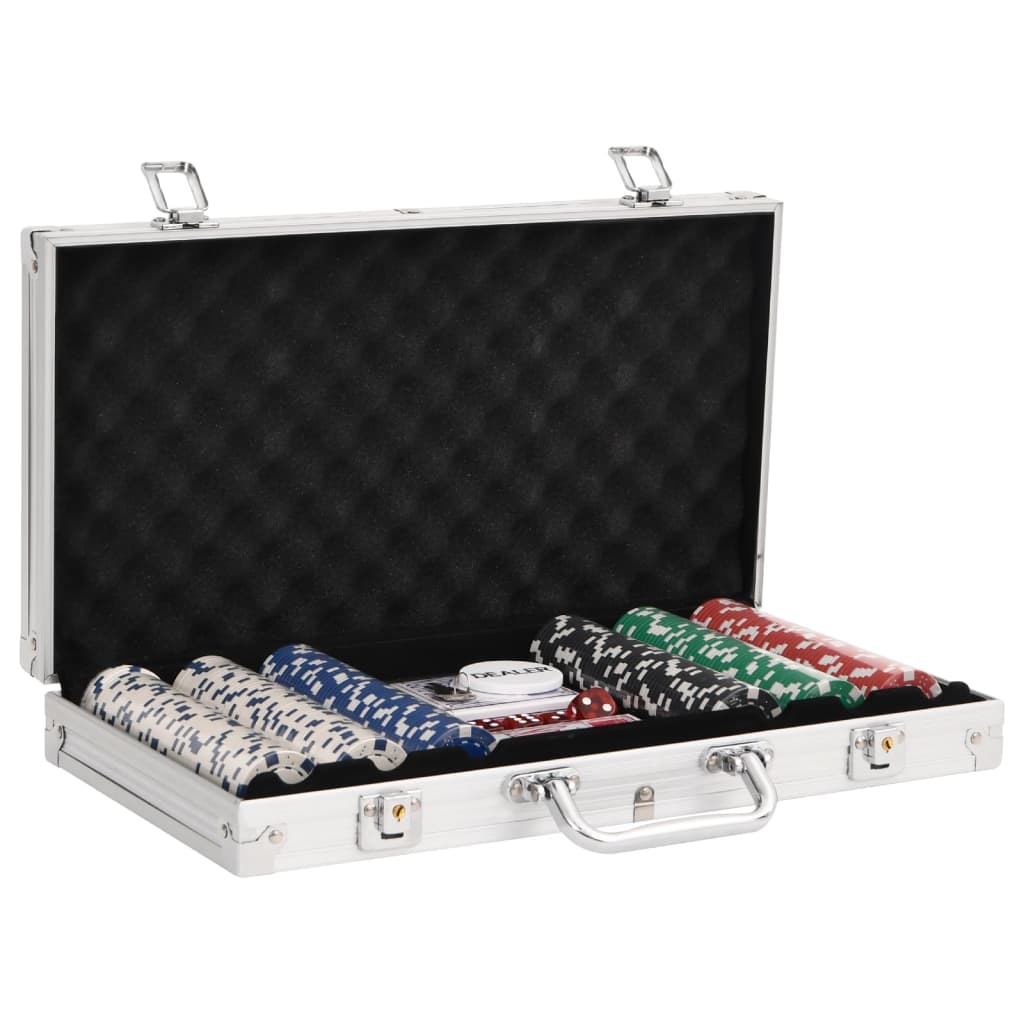 vidaXL Poker Chip Set 300 pcs 11.5 g 2
