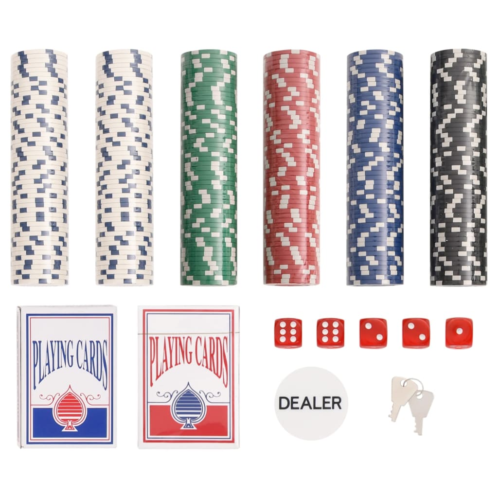 vidaXL Poker Chip Set 300 pcs 11.5 g 4