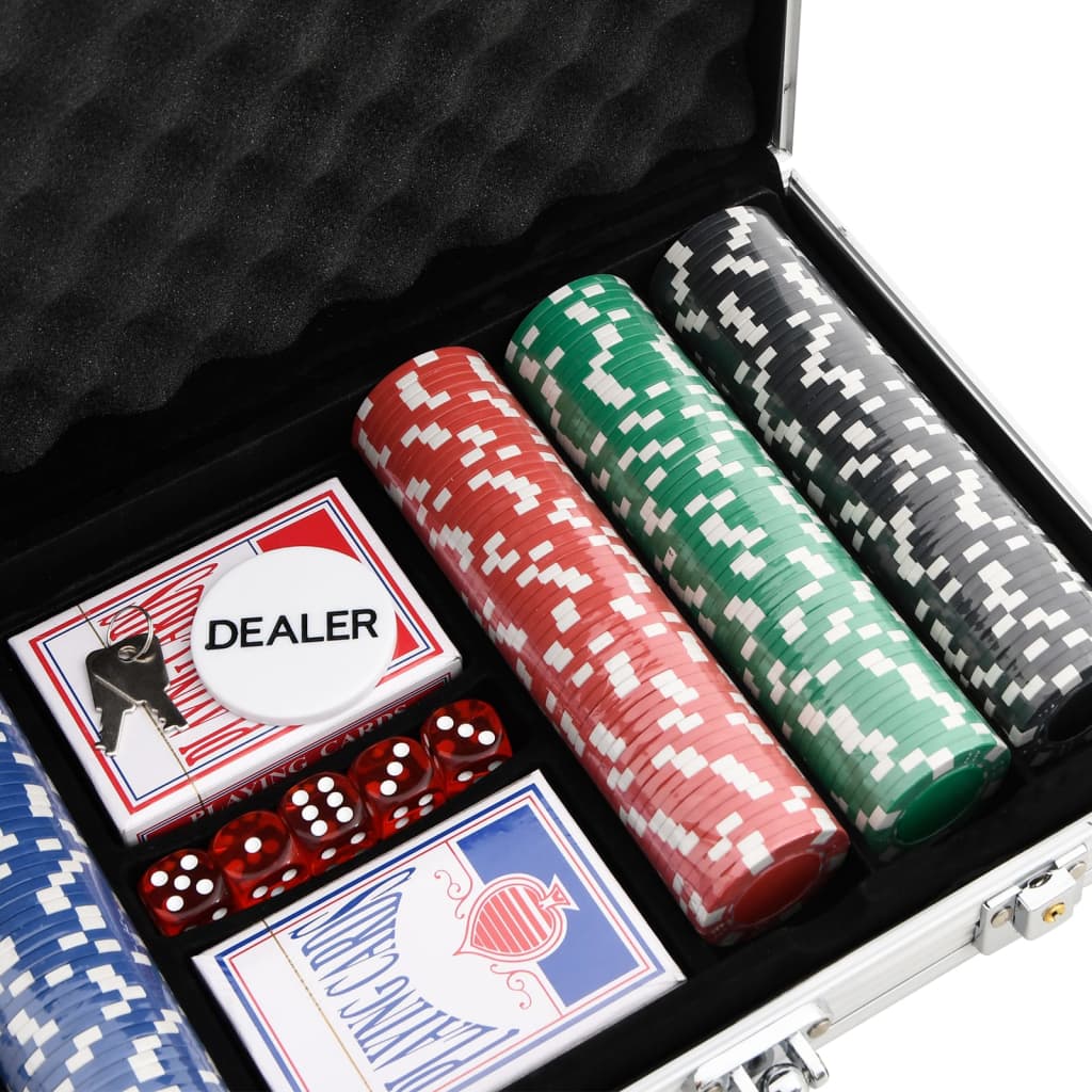 vidaXL Poker Chip Set 300 pcs 11.5 g 6