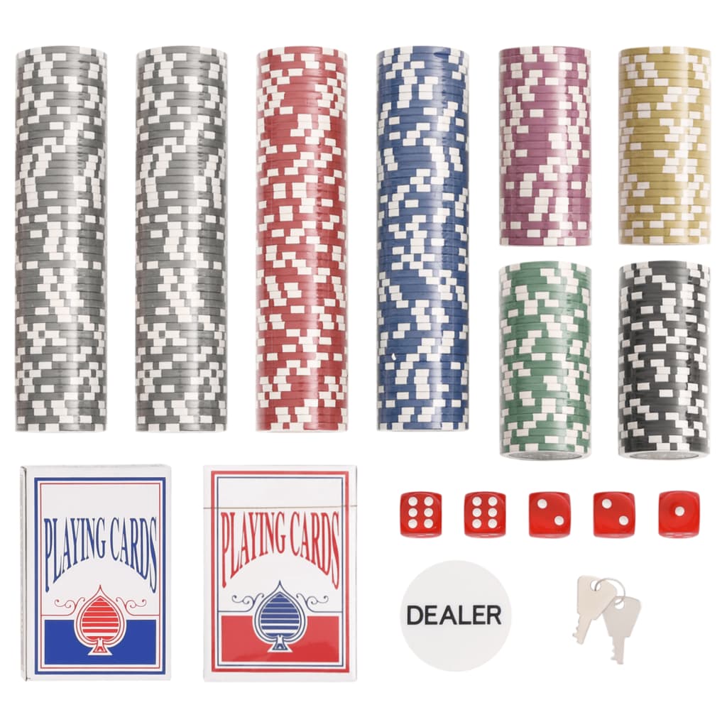 vidaXL Poker Chip Set 300 pcs 11.5 g 4
