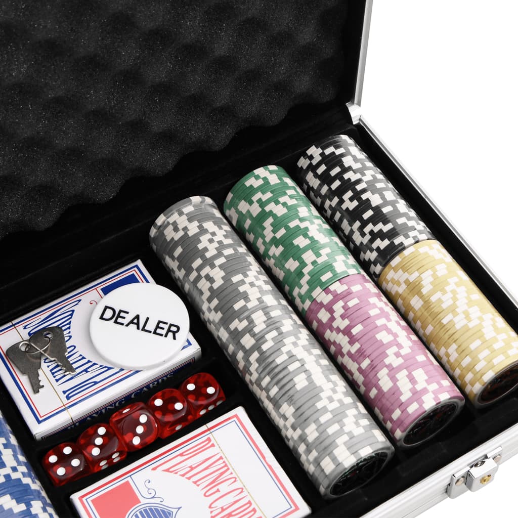 vidaXL Poker Chip Set 300 pcs 11.5 g 6