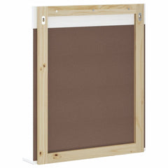 vidaXL Bathroom Mirror with Shelf BERG White 60x12x70 cm Solid Wood 4