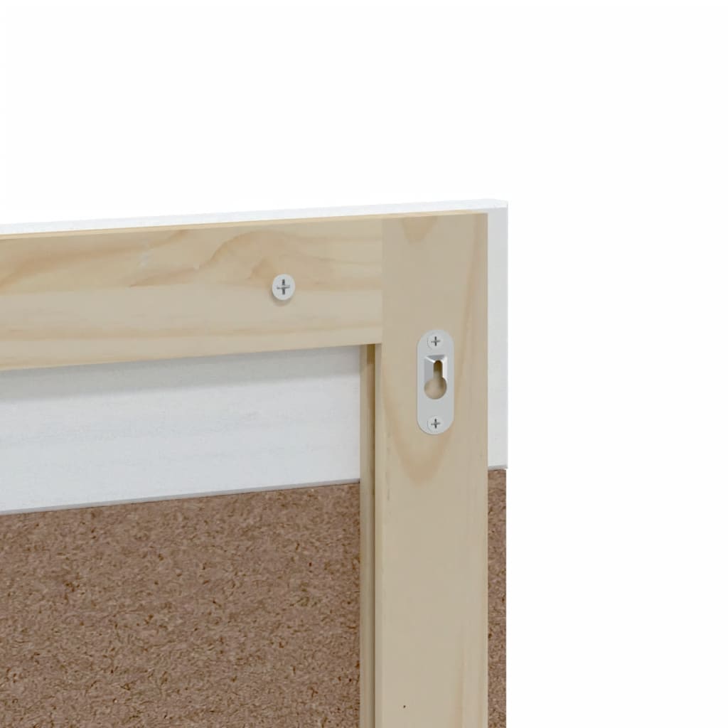 vidaXL Bathroom Mirror with Shelf BERG White 60x12x70 cm Solid Wood 5