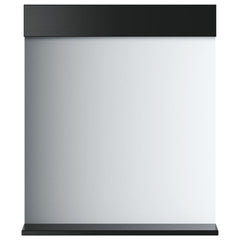 vidaXL Bathroom Mirror with Shelf BERG Black 60x12x70 cm Solid Wood 2