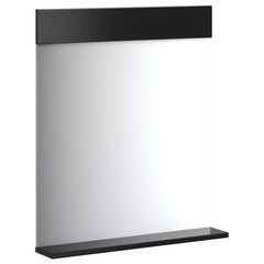 vidaXL Bathroom Mirror with Shelf BERG Black 60x12x70 cm Solid Wood 3
