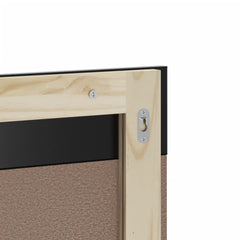 vidaXL Bathroom Mirror with Shelf BERG Black 60x12x70 cm Solid Wood 5