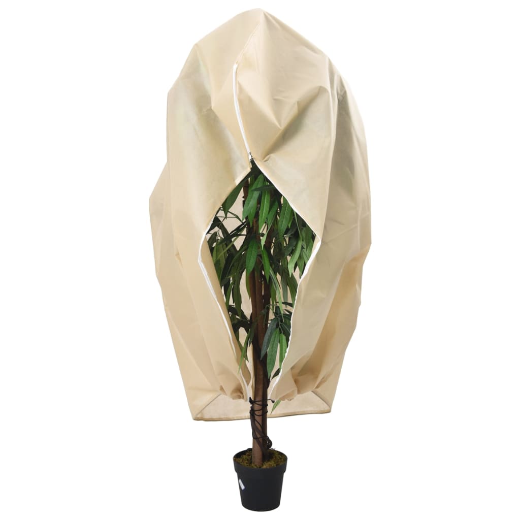 vidaXL Plant Fleece Covers with Zip 4 pcs 70 g/m² 1.55x1.55 m 2