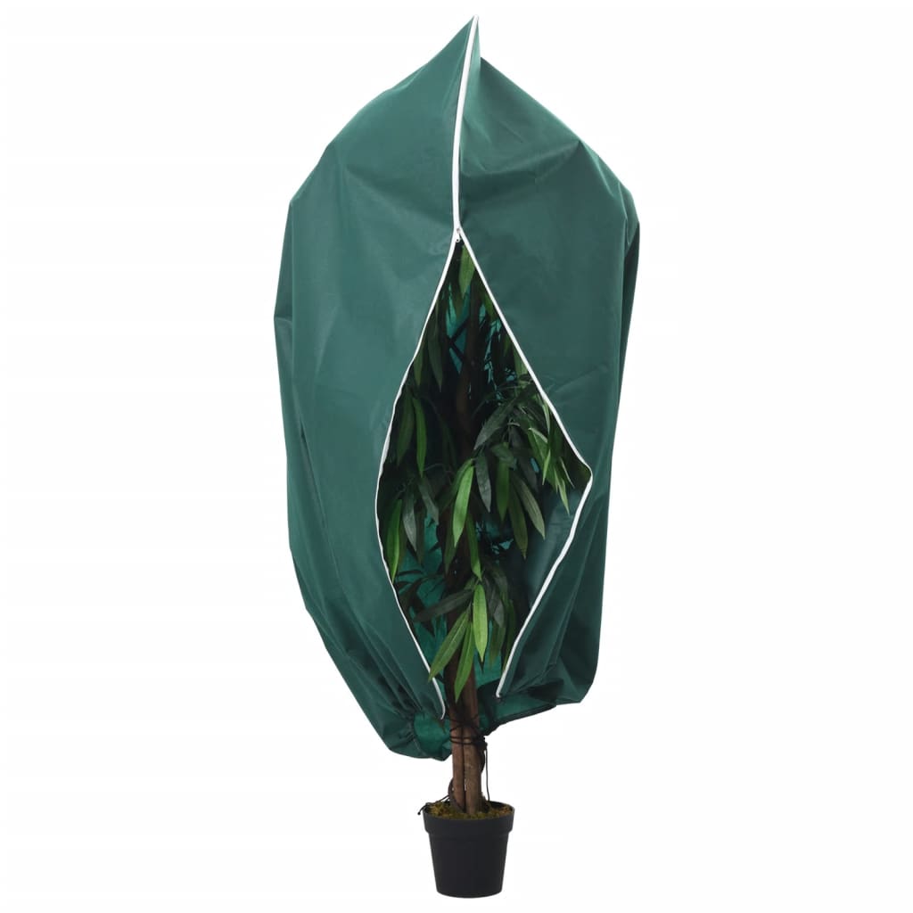vidaXL Plant Fleece Covers with Zip 4 pcs 70 g/m² 2.36x2 m 2