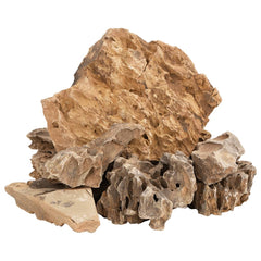 vidaXL Dragon Stones 25 kg Brown 5-30 cm 3