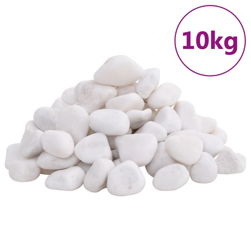 Polished Pebbles 10 kg White 2-5 cm