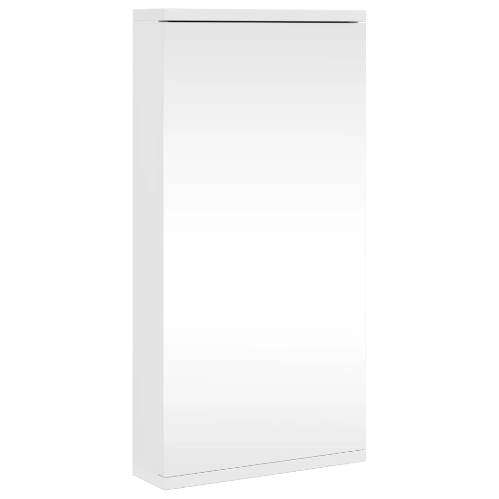 Corner Bathroom Mirror Cabinet 30x24x60 cm White