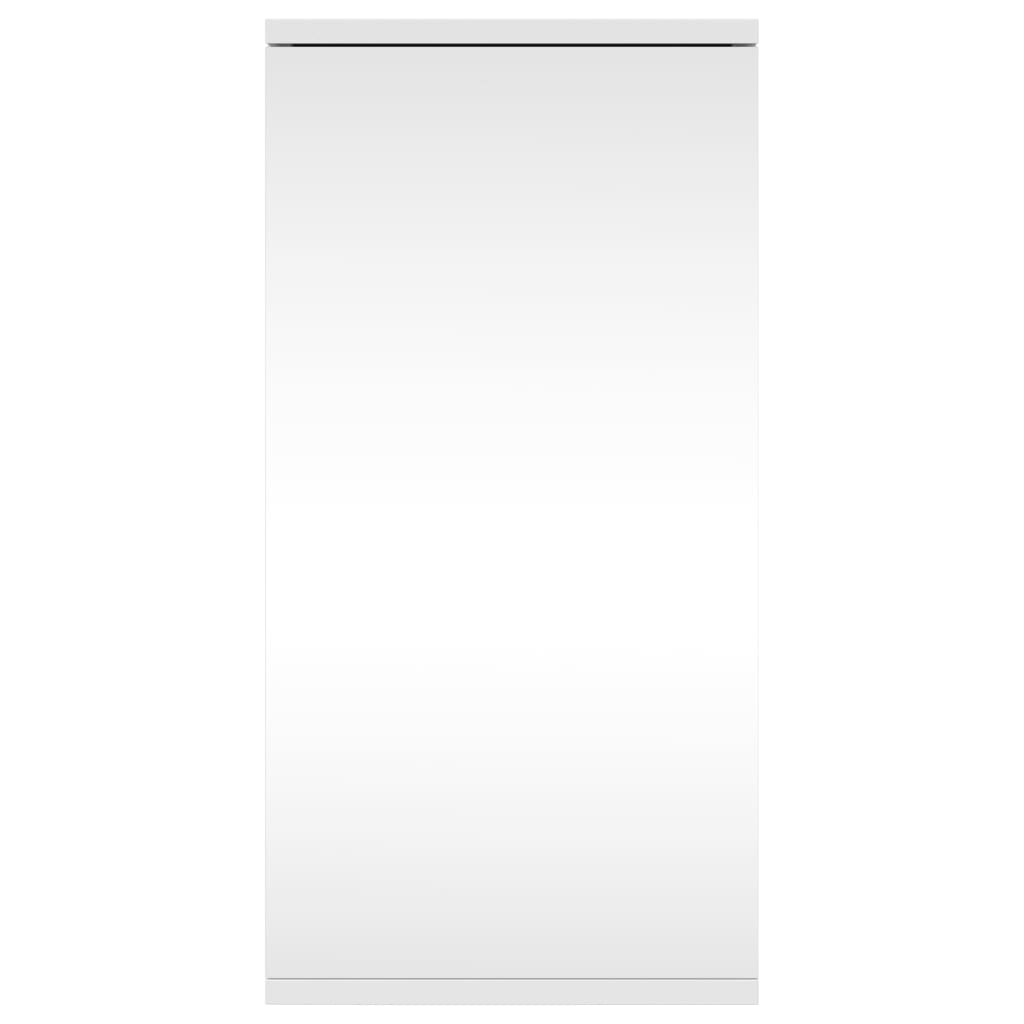 Corner Bathroom Mirror Cabinet 30x24x60 cm White