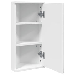 Corner Bathroom Mirror Cabinet 30x24x60 cm White