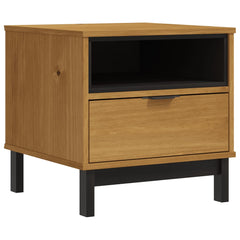 vidaXL Side Table FLAM 50x50x50 cm Solid Wood Pine 2