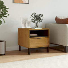 vidaXL Side Table FLAM 50x50x50 cm Solid Wood Pine 1
