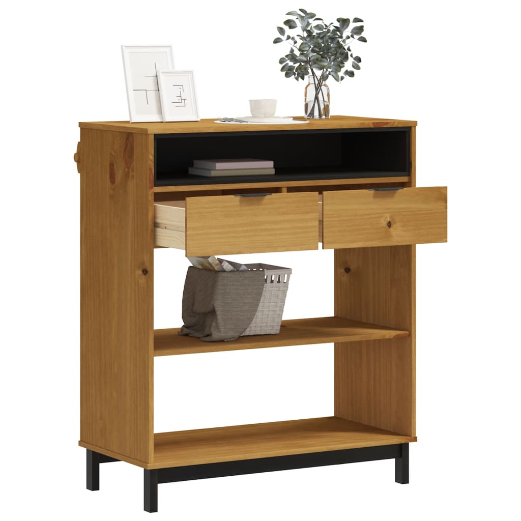 vidaXL Bar Table FLAM 92x45x110 cm Solid Wood Pine 3